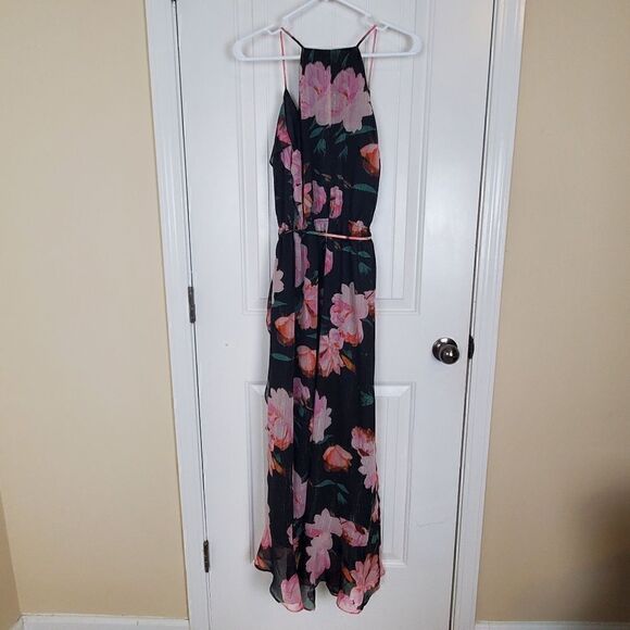 Jennifer Lopez Spring Romance Floral Faux Wrap Dress Size 4 - Picture 8 of 10
